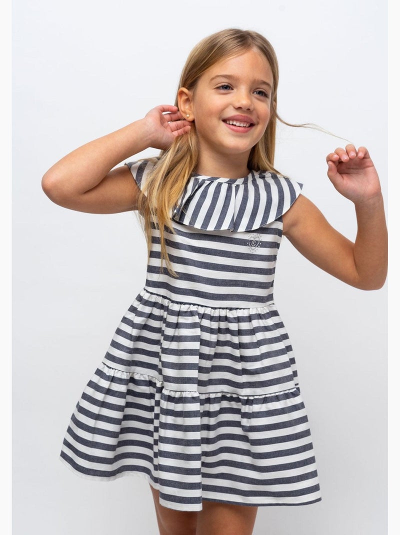 Vestido conguitos Azul-real - Kiabi