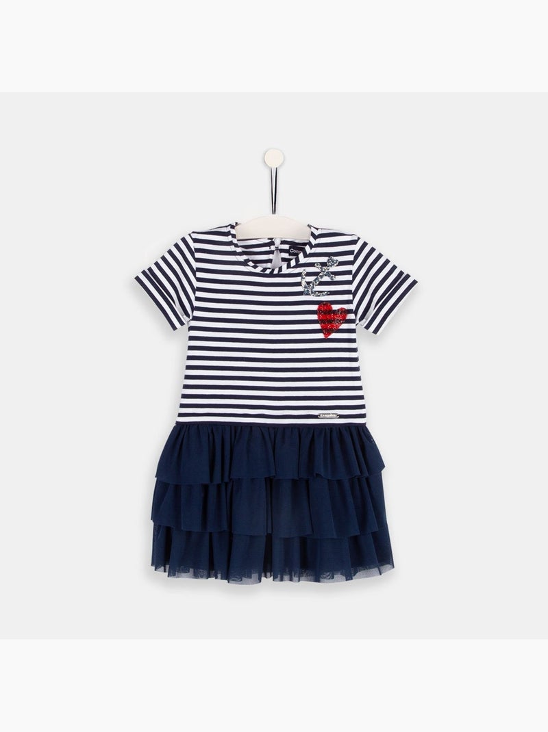 Vestido conguitos Azul-real - Kiabi