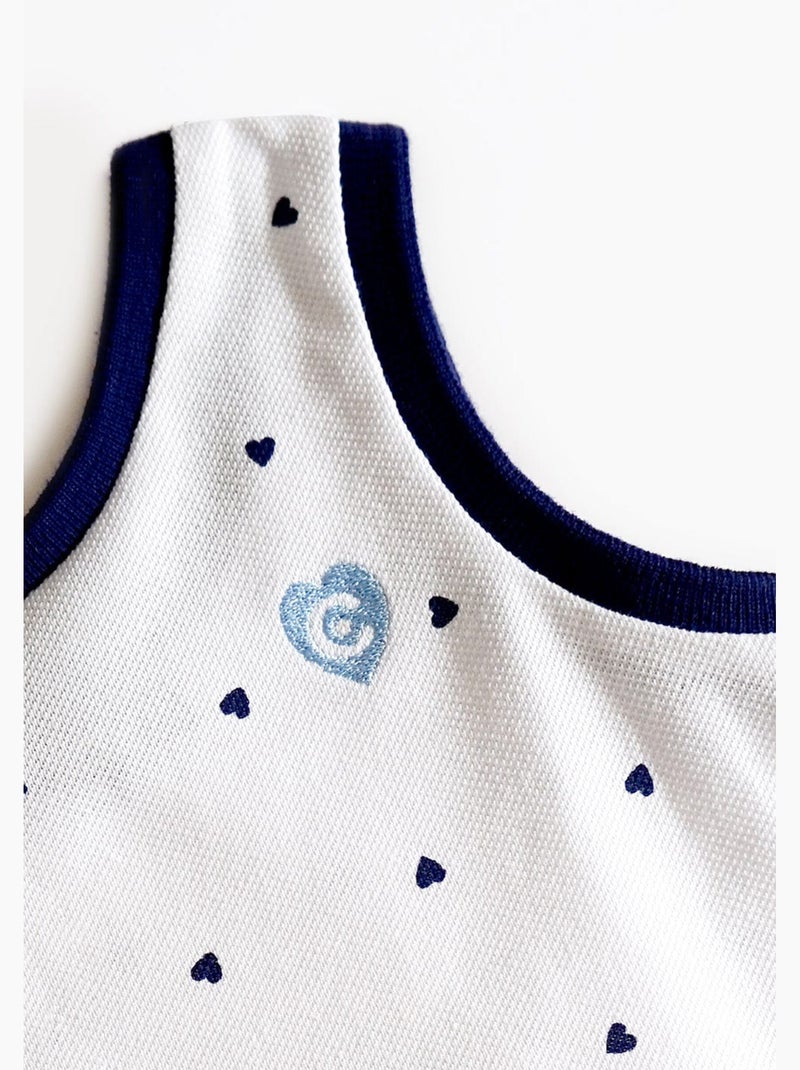 Vestido conguitos Branco - Kiabi