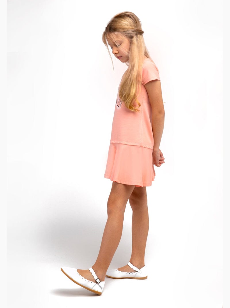 Vestido conguitos Laranja - Kiabi