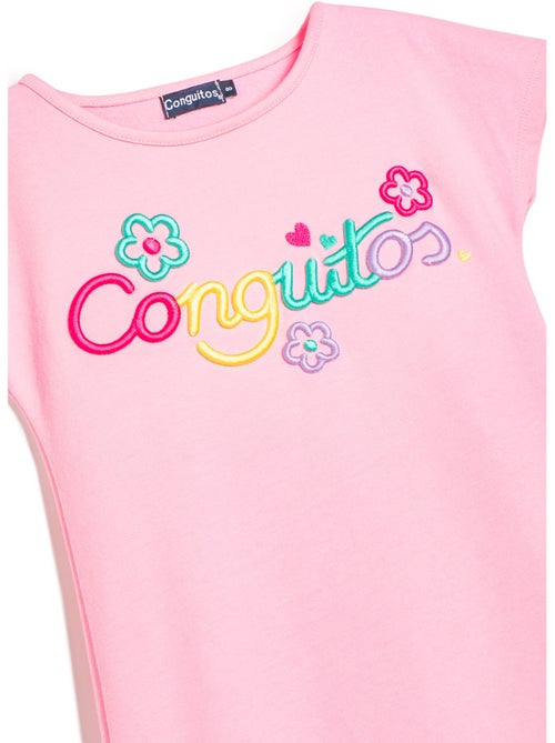 Vestido conguitos logo frontal vestido - Kiabi