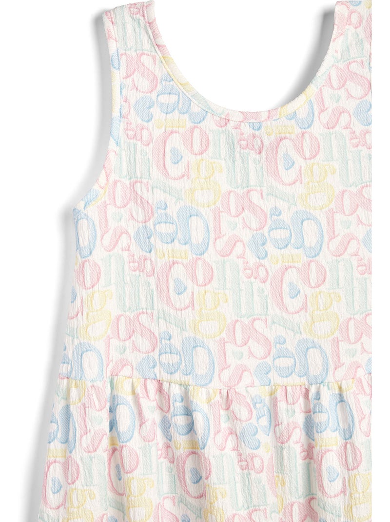 Vestido conguitos multi logo Multicolorido - Kiabi