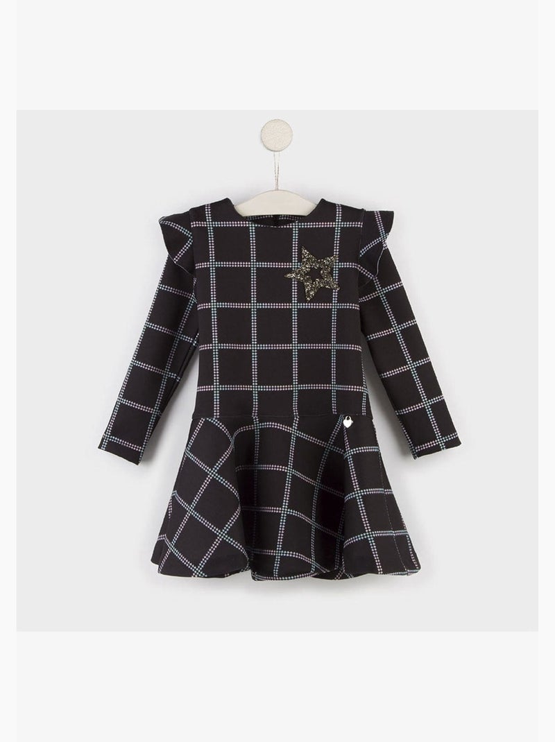 Vestido conguitos Preto Preto - Kiabi