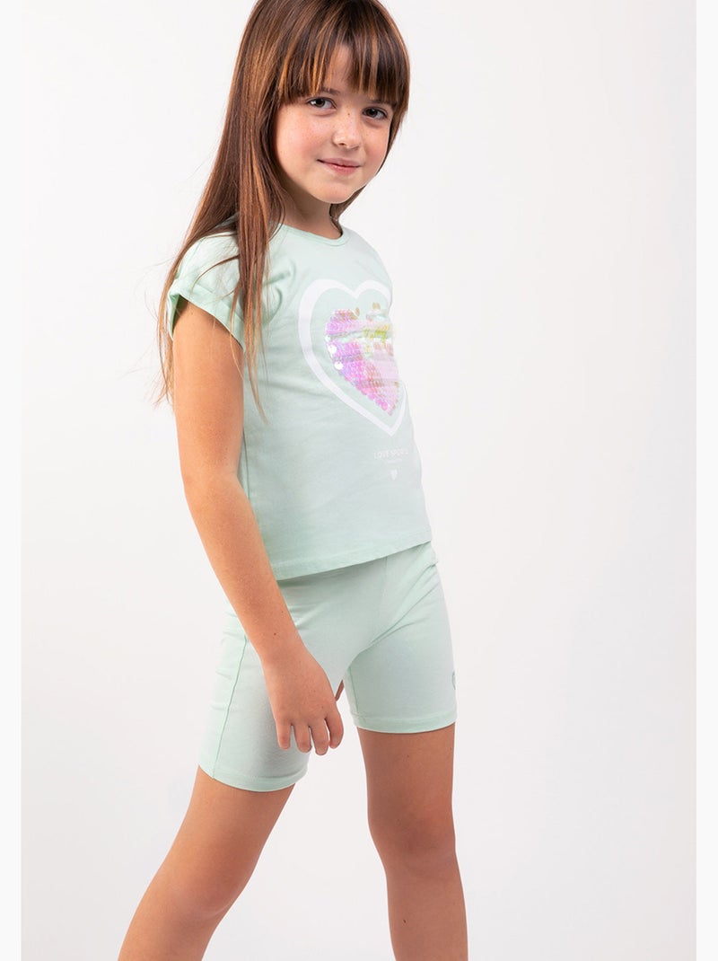 Vestido conguitos Verde claro - Kiabi