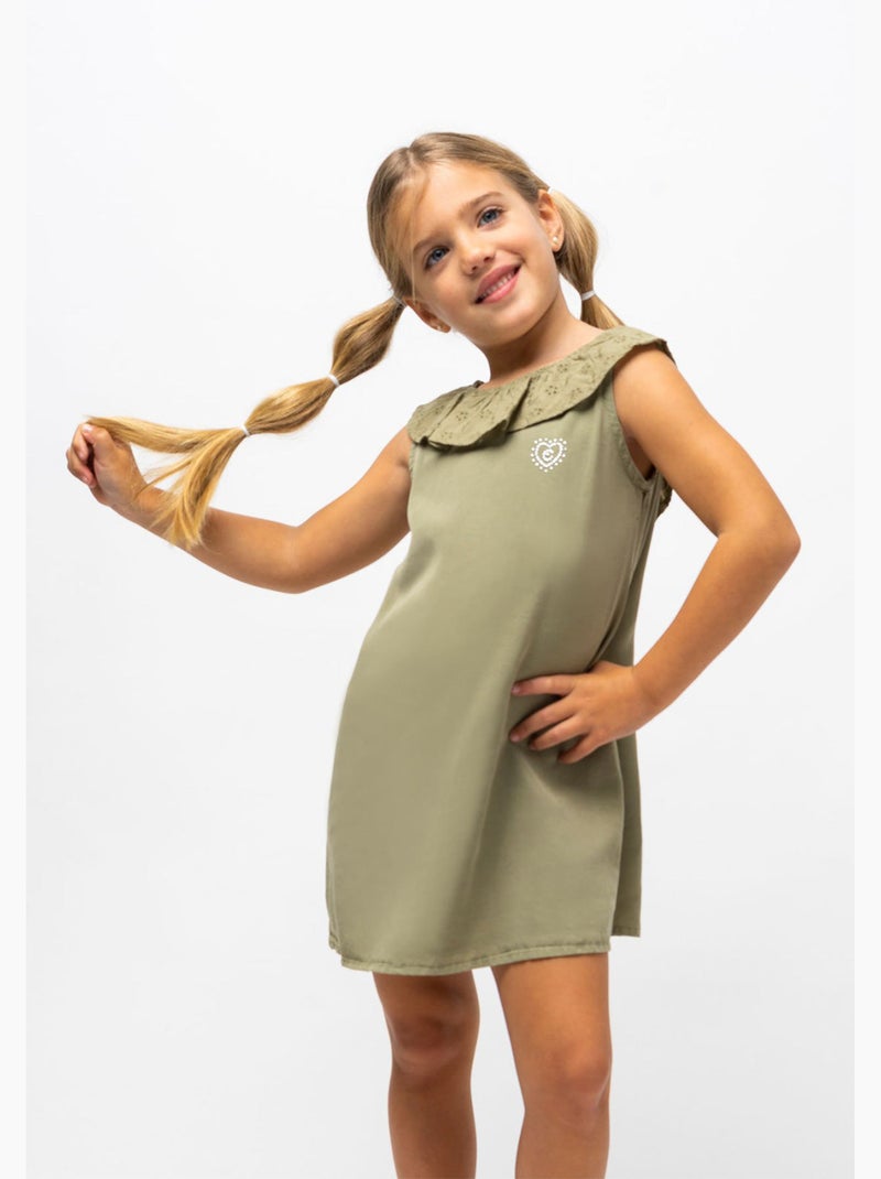 Vestido conguitos Verde claro - Kiabi