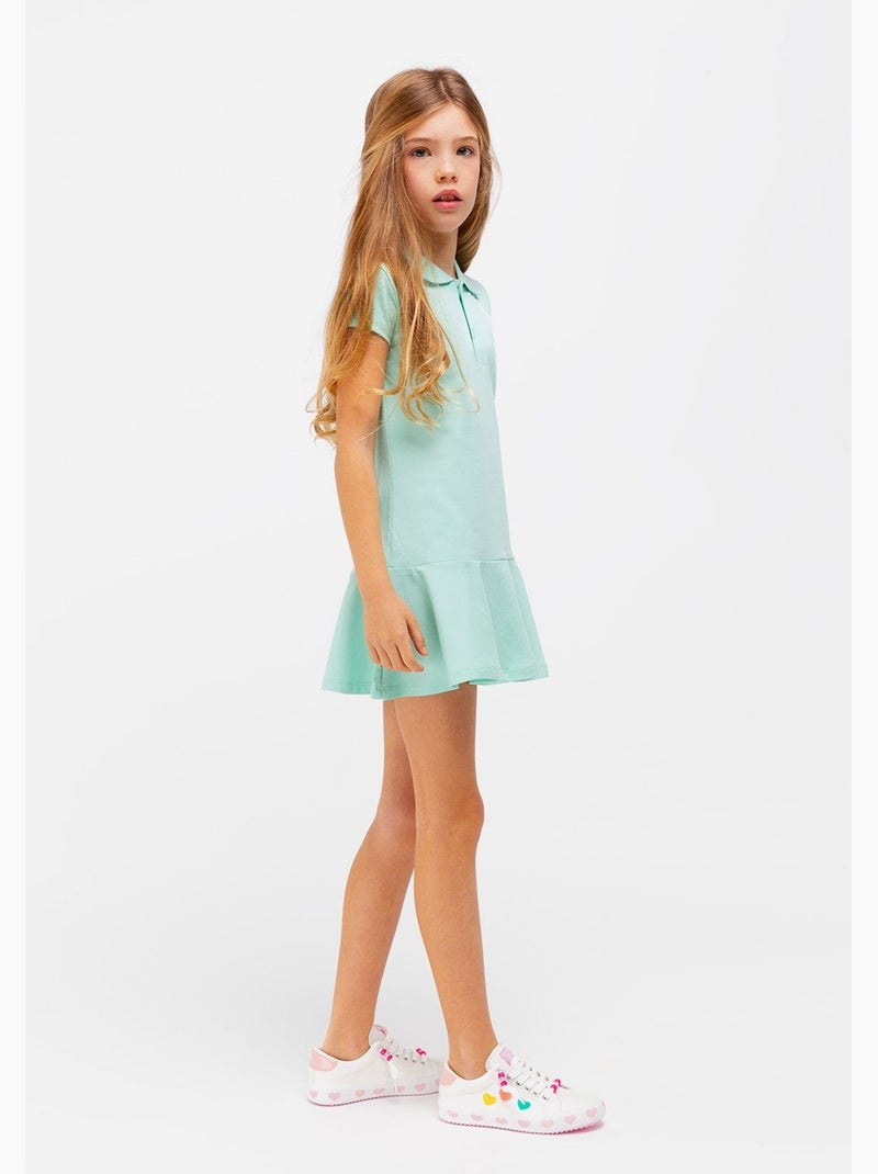 Vestido conguitos Verde claro - Kiabi