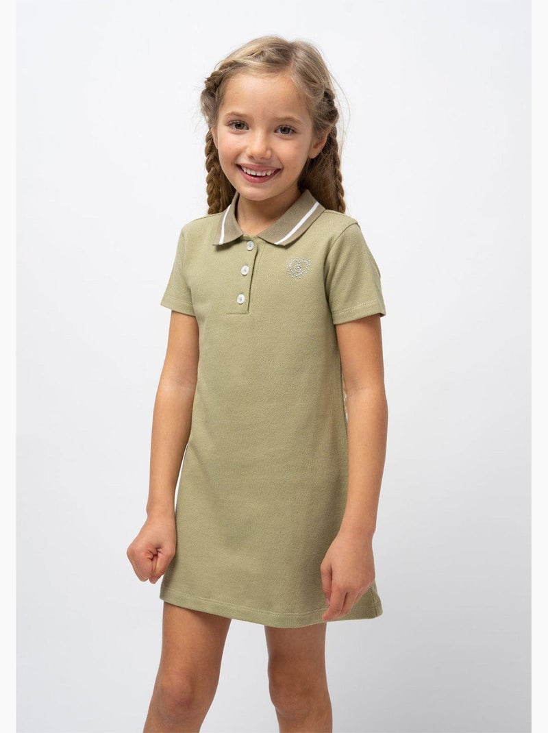 Vestido conguitos Verde claro - Kiabi