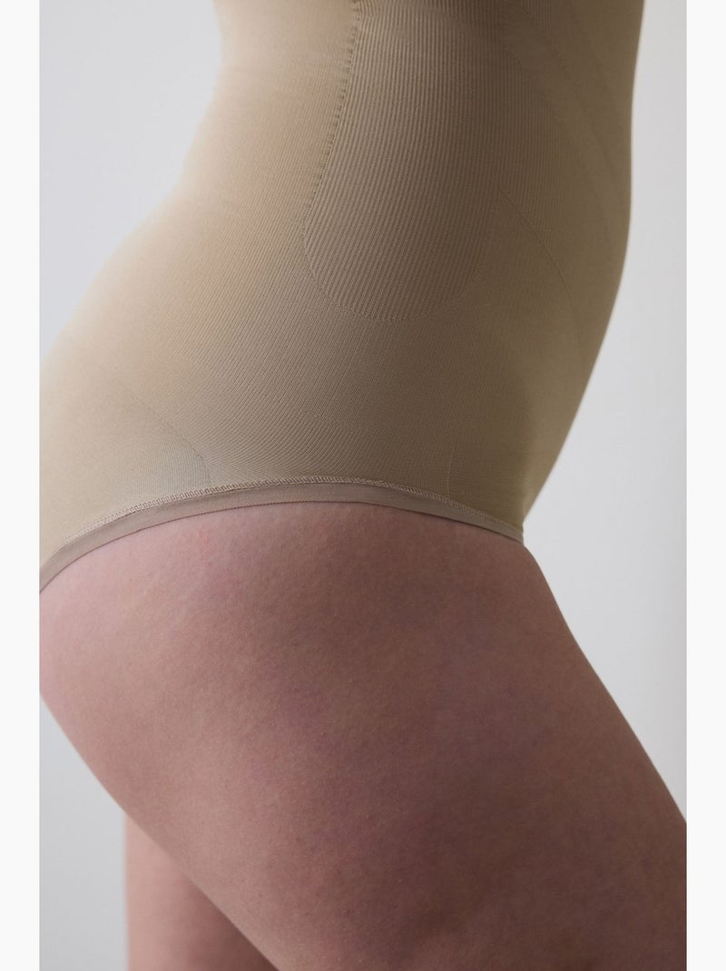 Vestido corset modelador sem costuras penti Nude - Kiabi