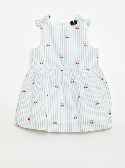 Vestido corte evasé sem mangas - Kiabi