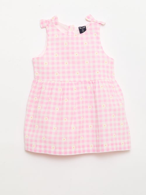 Vestido corte evasé sem mangas - Kiabi