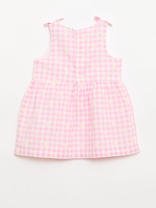 Vestido corte evasé sem mangas - Kiabi