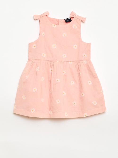 Vestido corte evasê sem mangas - Kiabi