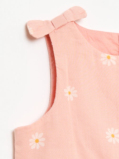 Vestido corte evasê sem mangas - Kiabi