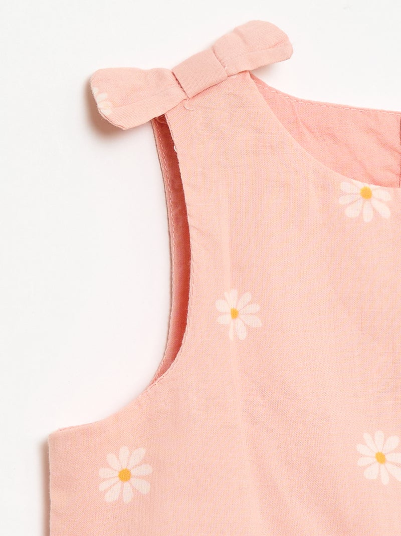 Vestido corte evasê sem mangas Rosa - Kiabi