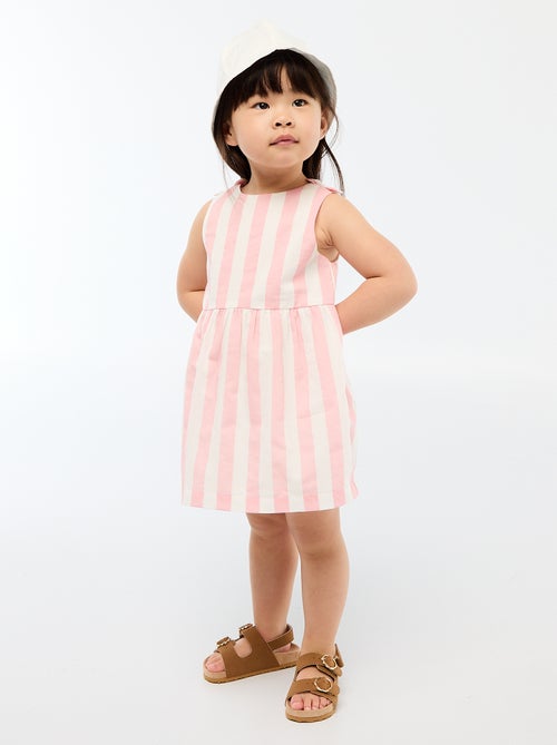 Vestido corte evasé sem mangas - Kiabi