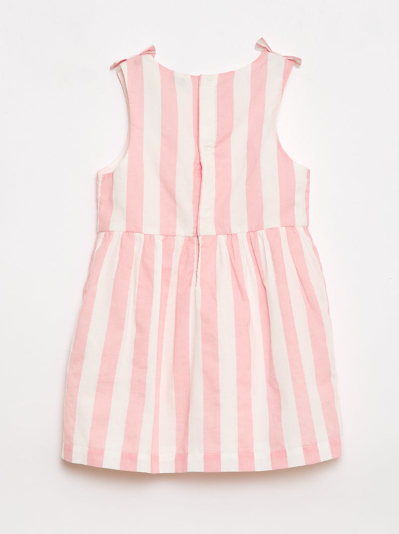 Vestido corte evasé sem mangas Rosa - Kiabi