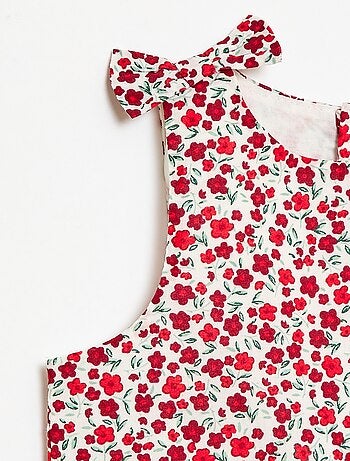 Vestido corte evasé sem mangas