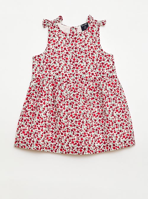 Vestido corte evasé sem mangas - Kiabi