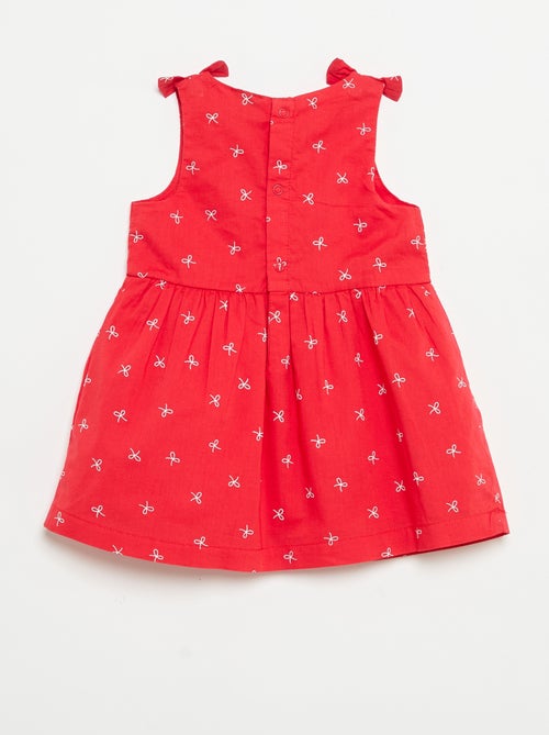Vestido corte evasé sem mangas - Kiabi