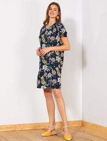 Vestido crepe florido 'JDY' - Kiabi