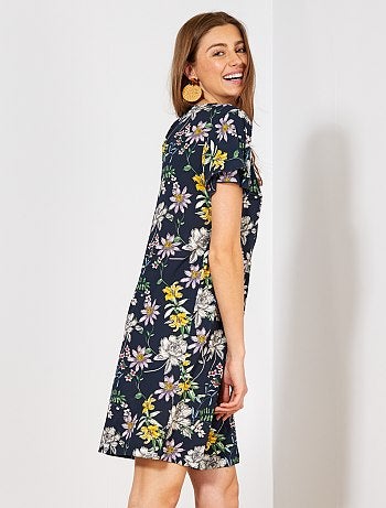 Vestido crepe florido 'JDY' - Kiabi