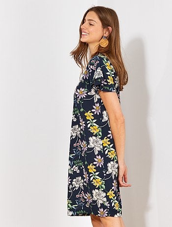 Vestido crepe florido 'JDY' - Kiabi