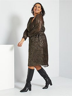 Vestido cruzado - Kiabi