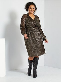 Vestido cruzado - Kiabi