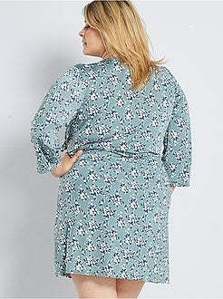 Vestido cruzado florido - Kiabi