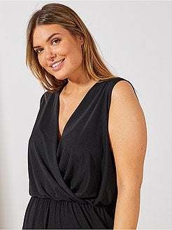 Vestido cruzado fluido - Kiabi