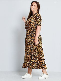 Vestido cruzado - Kiabi