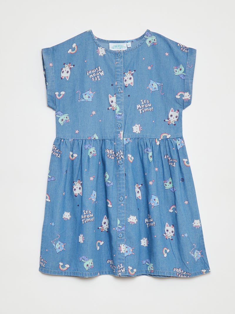 Vestido curto 'A Casa Mágica da Gabby' AZUL - Kiabi