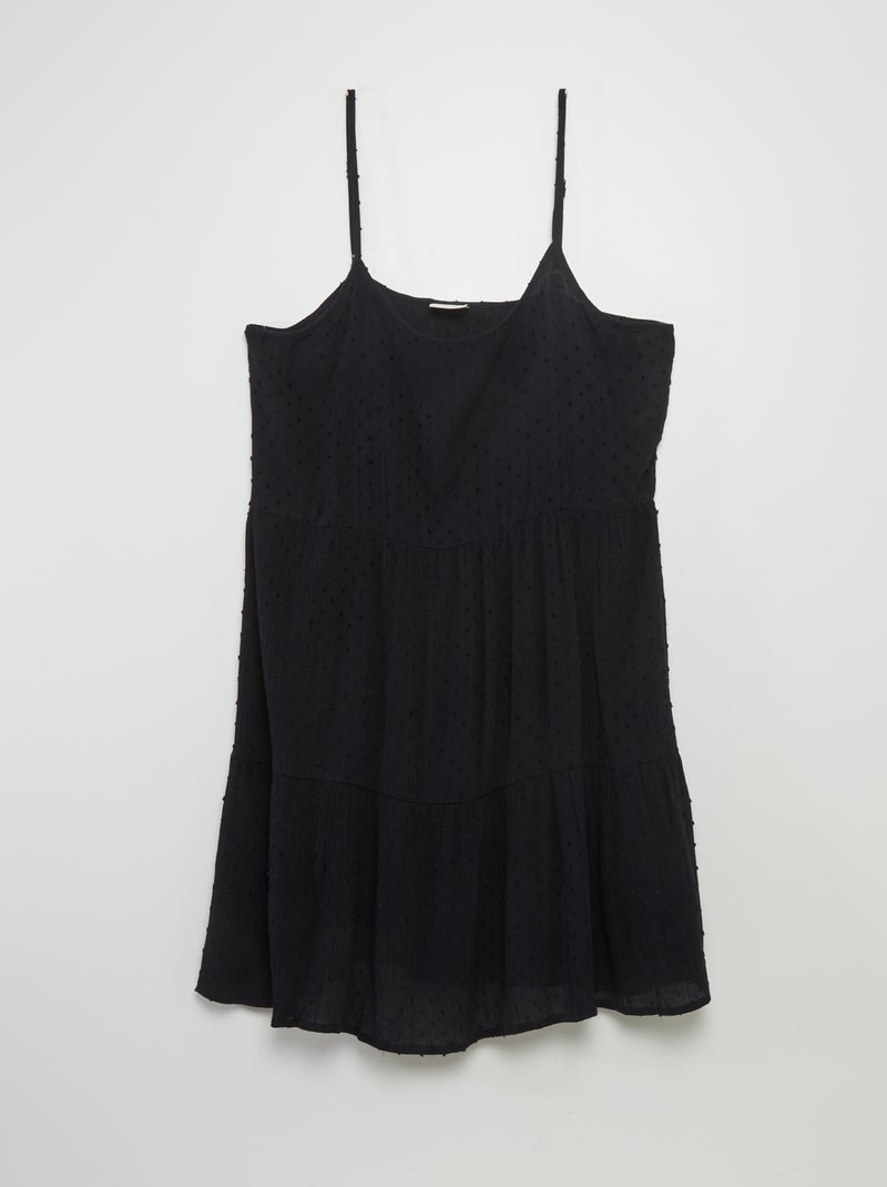 Vestido curto a ponto cheio 'JDY' Preto - Kiabi