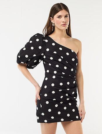 Vestido curto assimétrico