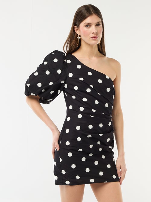 Vestido curto assimétrico - Kiabi