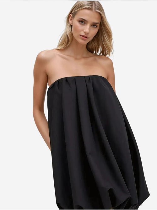 Vestido curto balão sem alças hiccup - Kiabi Vestido curto balão sem alças hiccup - Kiabi