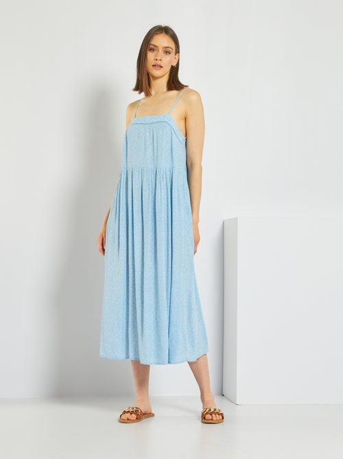Vestido curto com alças - Kiabi