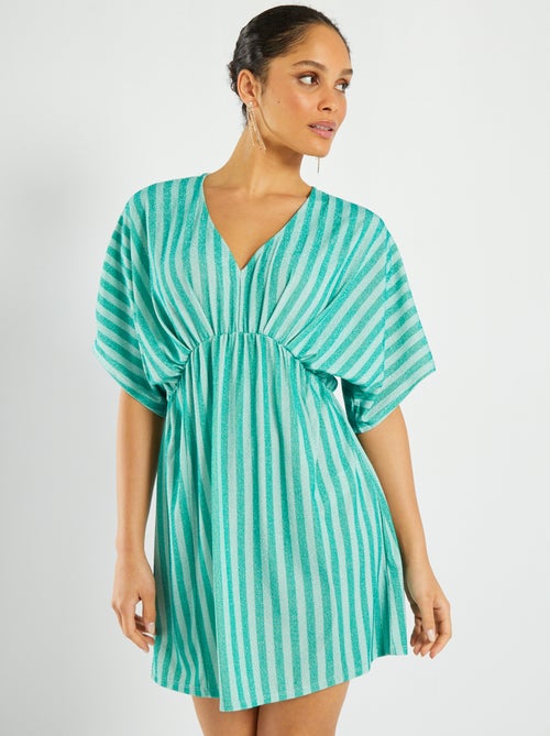 Vestido curto com brilhantes - Kiabi