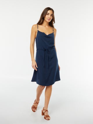 Vestido curto com cinto para atar 'JDY'