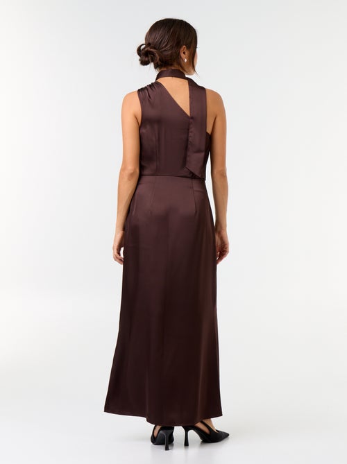 Vestido curto com corte assimétrico - Kiabi