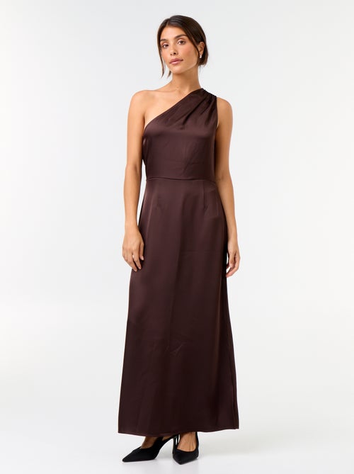 Vestido curto com corte assimétrico - Kiabi