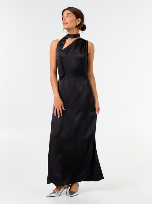 Vestido curto com corte assimétrico - Kiabi