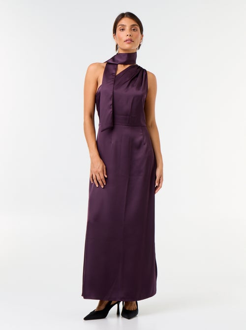 Vestido curto com corte assimétrico - Kiabi
