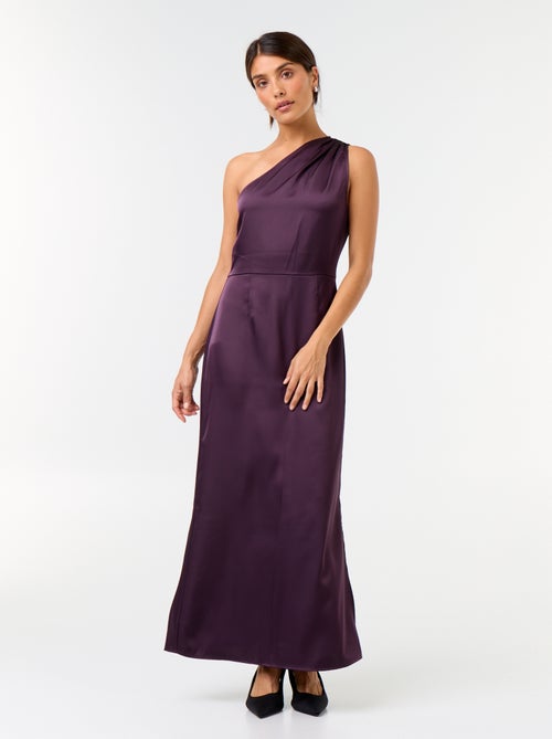 Vestido curto com corte assimétrico - Kiabi