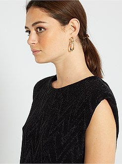 Vestido curto com decote atrás - Kiabi