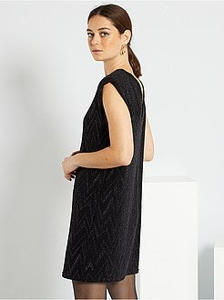 Vestido curto com decote atrás - Kiabi