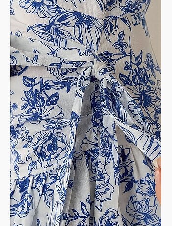 Vestido curto com estampado floral hiccup