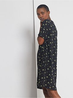 Vestido curto com forma de camisa - Kiabi