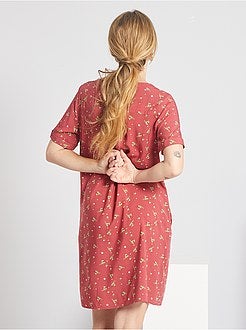 Vestido curto com forma de camisa - Kiabi