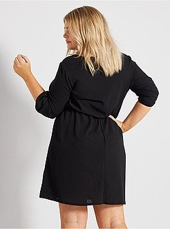 Vestido curto com mangas 3/4 - Kiabi